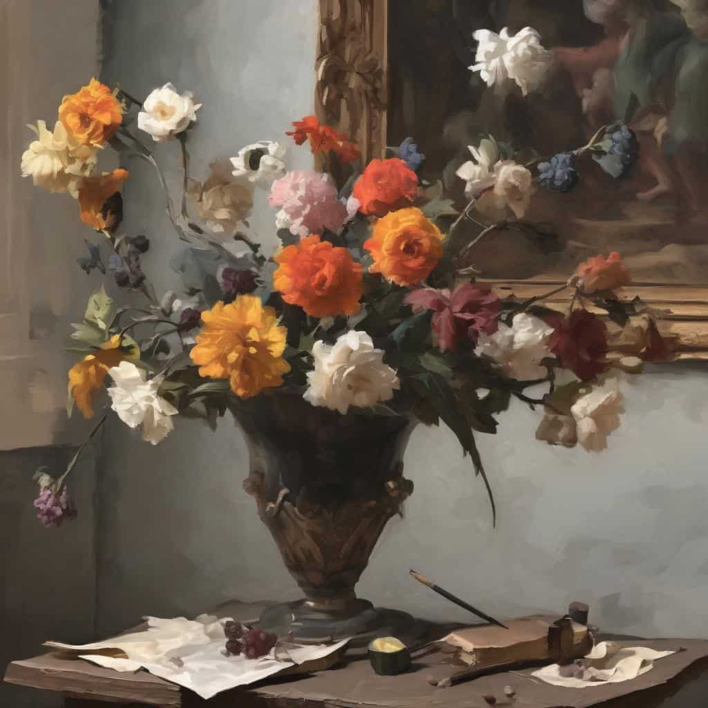 Λουλούδια σε βάζο, ρεαλιστικό έργο τέχνης, γυναικείες βιογραφίες, έρευνα για τις γυναίκες στην τέχνη, γυναικείες καλλιτέχνιδες και έργα τους.